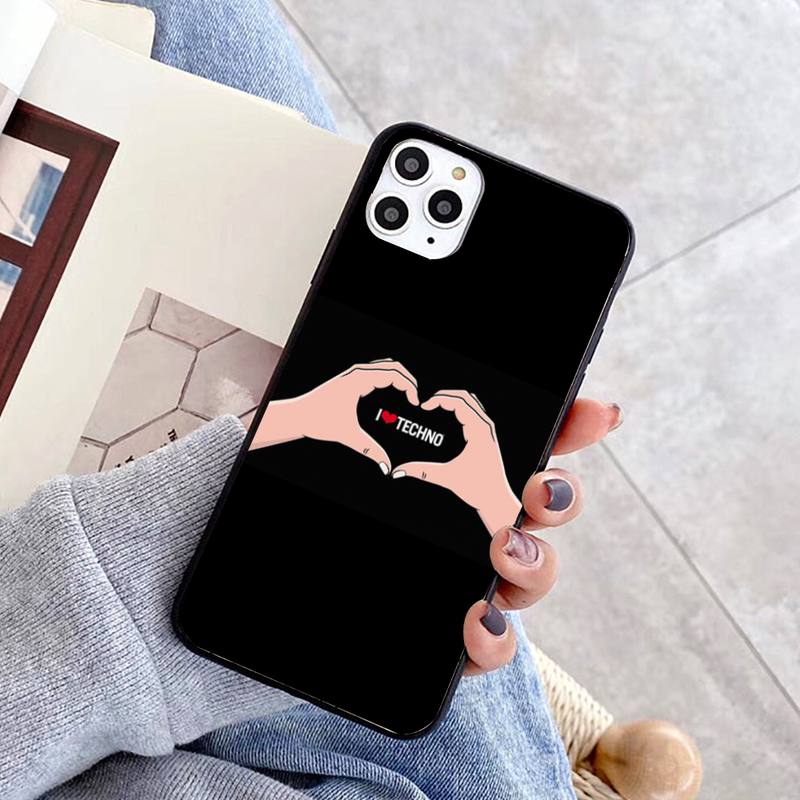 Techno Musik Handyhülle für iPhone 11 12 13 Mini Pro Max 8 7 6 6S Plus X 5 SE 2020 XR XS Funda Hülle