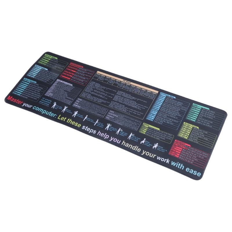 Tappetino Mouse per Tastiere Grandi con Scorciatoia Word Excels per Uso Ufficio e Gaming Impermeabile