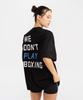 BOXRAW We Dont Play Boxing Oversized T-Shirt - Women'S W Bxrw-U-Wdpbt-W [Black/Blue] (B Type)