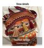 High-End 2025 Women's Ethnic Woven Tassel Crossbody Bucket Bag