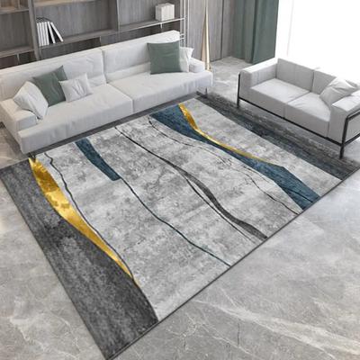 Nordic Geometric Gold Line Carpet Living Room Sofa Coffee Table Carpet Home Decor Bedroom Kitchen Lounge Carpet