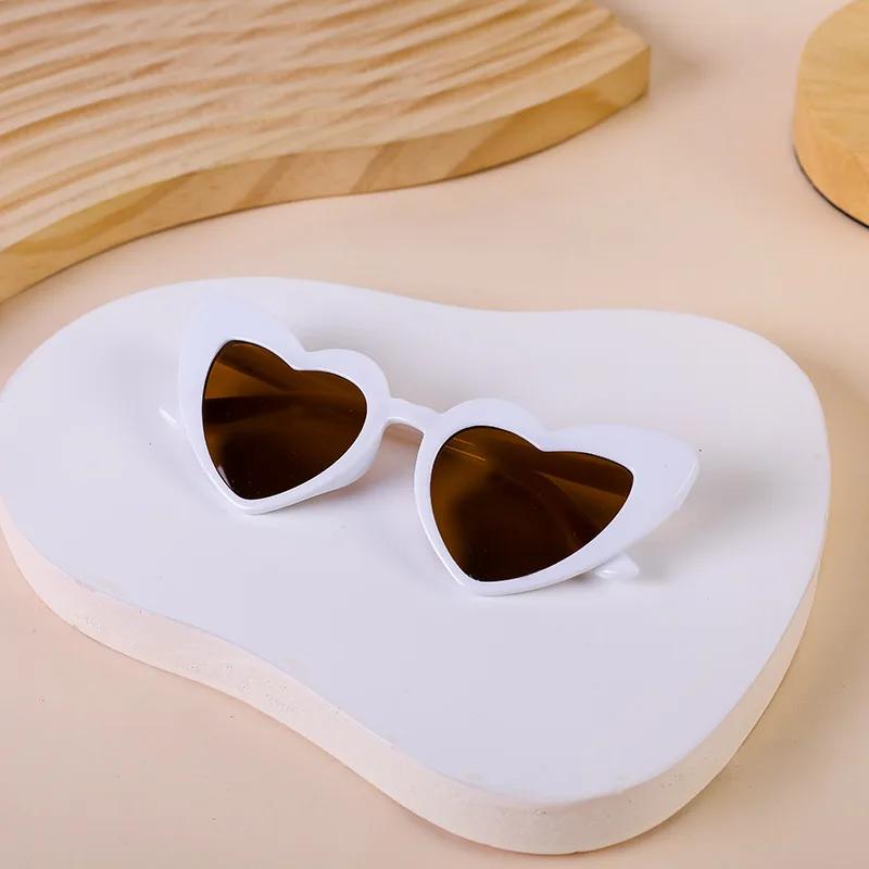 Kids Girls Boys Vintage Sunglass Fashion Love Heart Sunglasses Children Cute Sexy retro Cat Eye Vintage Sunglasses  Trendy