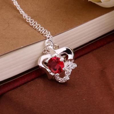 Silver Necklace Pendant ,925 Jewelry Silver Plated Necklace