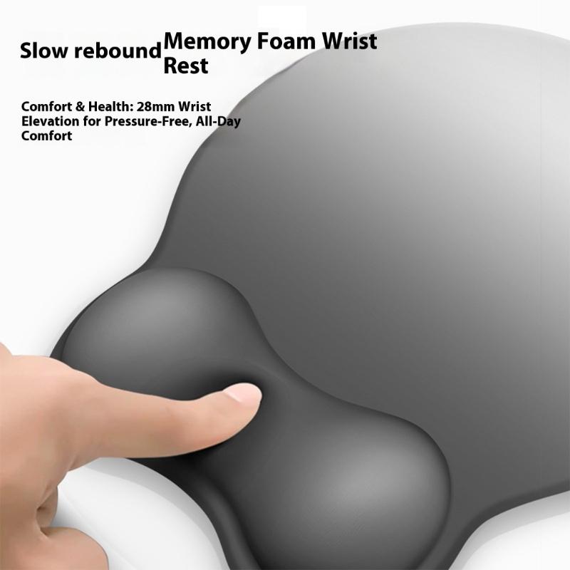 AntiSlip Mouse Pad With Memory Foam Wrist Rest Skin Friendly Ergonomic Wrist Support Gradient Color For Computer