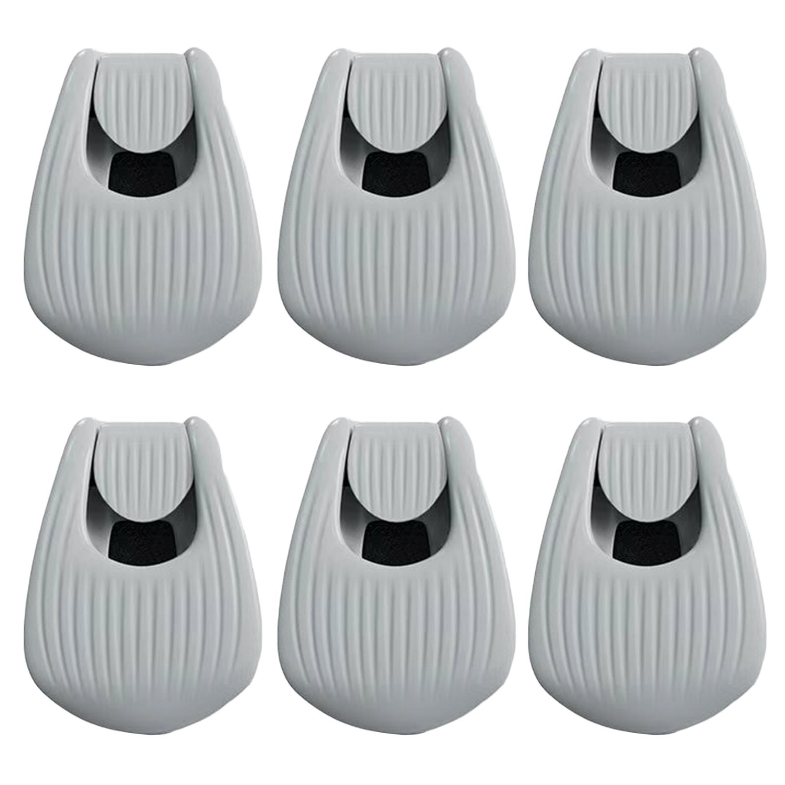 6Pcs Portable Fishing Pole Holder Multifunctional Rod Holder Fishing Rod Holder Fixer Clip Fishing Accessories