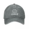 Retro Bbs Motorcycle Racing Baseball Cap Retro Distressed Washed Motorsport Headwear Unisex Outdoor Golf Adjustable Fit Hats Cap