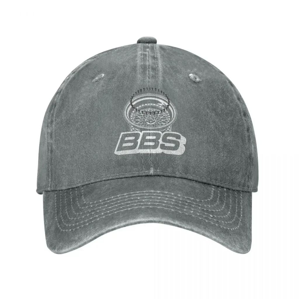 Retro Bbs Motorcycle Racing Baseball Cap Retro Distressed Washed Motorsport Headwear Unisex Outdoor Golf Adjustable Fit Hats Cap