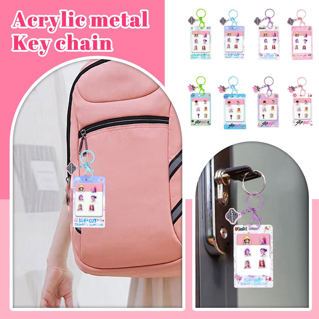 Cartoon Anime Movie Transparent Acrylic Keychain Pendant, Exquisite Gift Hanging Accessories For Backpacks