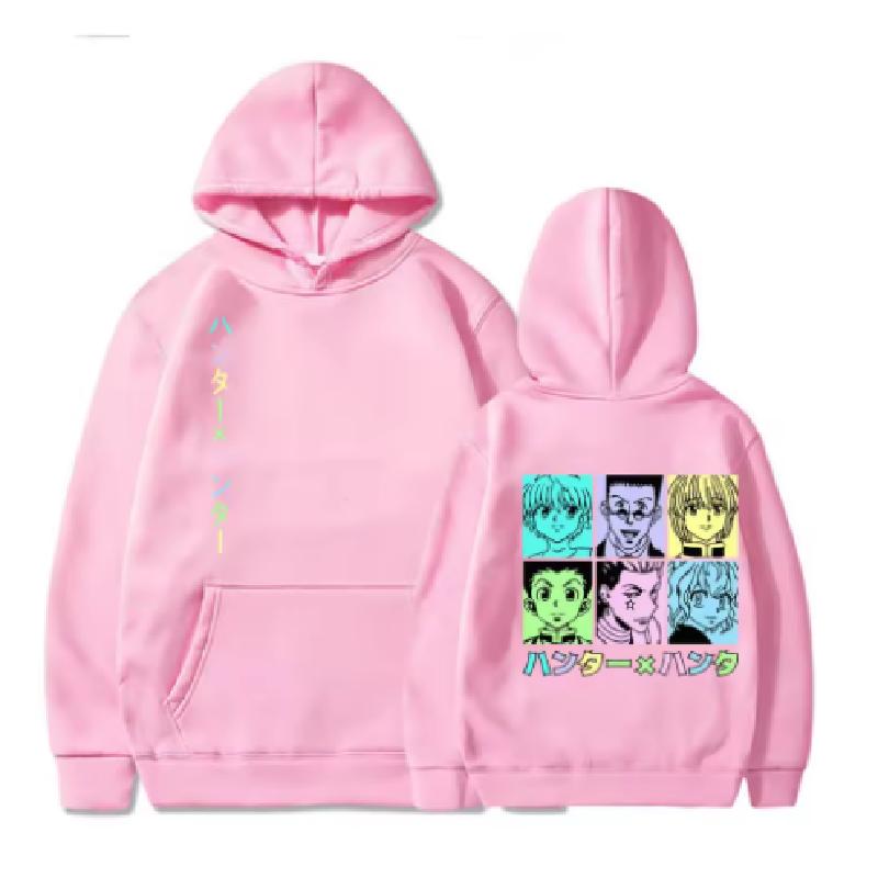 Anime Hunter X Hunter Bluza Fajny Pull Pickup Wzór GON FREECSS/Kilua Zoldyck Nadrukowana Bluza Jesienna Luźna z Długim Rękawem