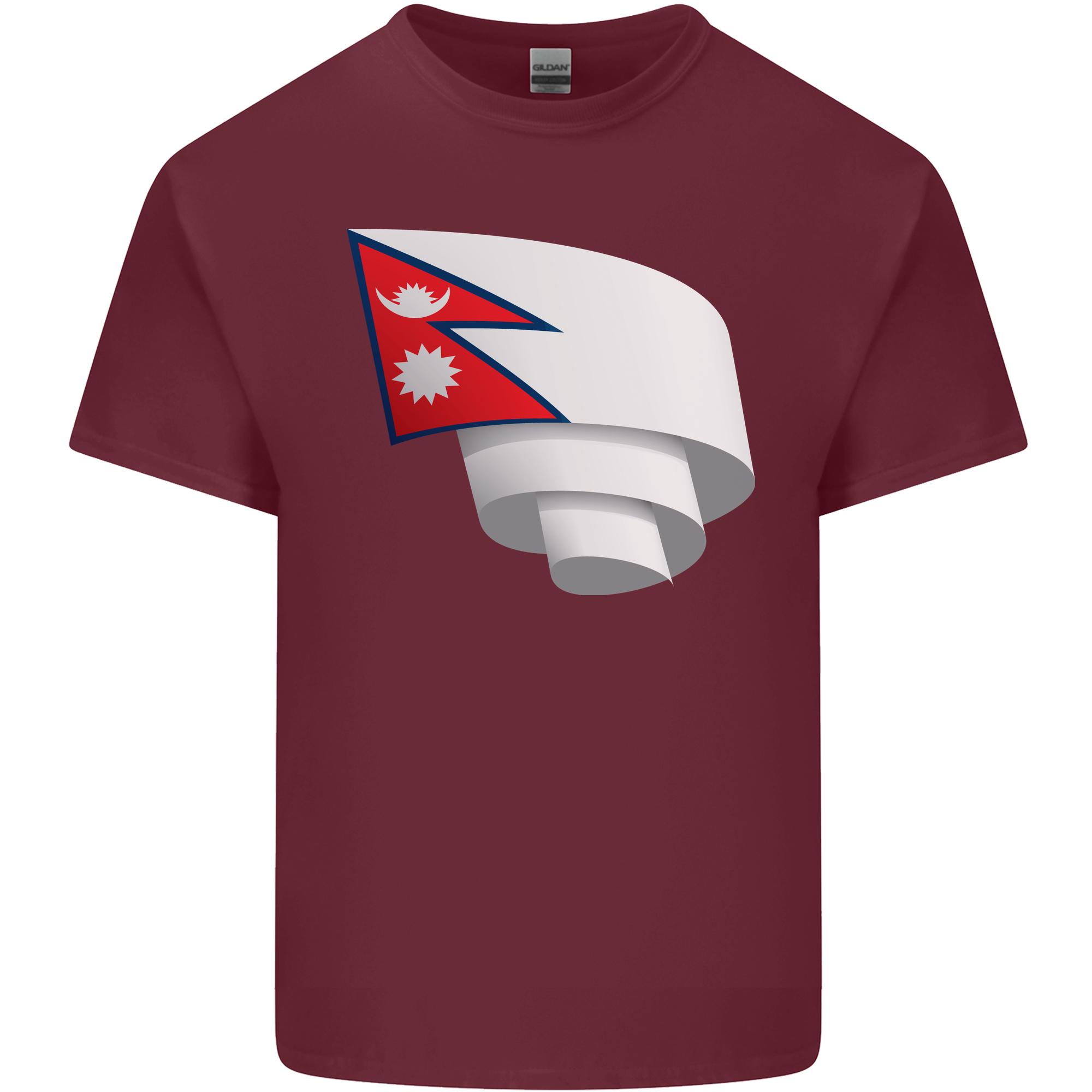Curled Nepal Flag Nepalese Day Football Unisexs Light Cotton TShirt S
