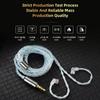 Qkz T1 Earphone Cable 8 Strand Copper Silver-Plated Upgrade Wire 3.5Mm Wired Headphone Cord For Zxn Zxt Ak6 Zs10 Edx Pro Zsr Cca