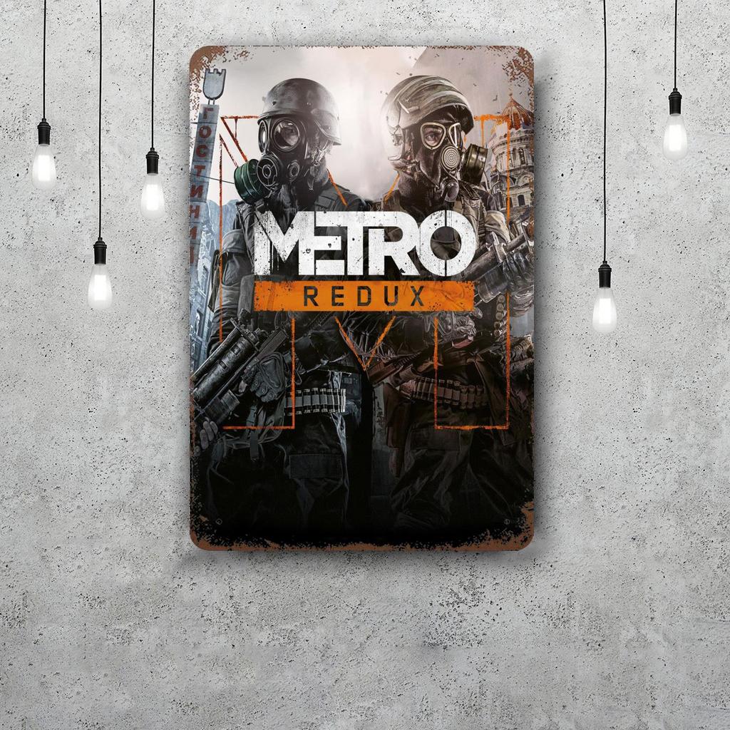 Metro Exodus Plaques Métalliques décoration murale Vieilles Plaques en Fer Blanc Capitaine Affiche Métallique Décor pour Bar Pub Club Décoration Murale