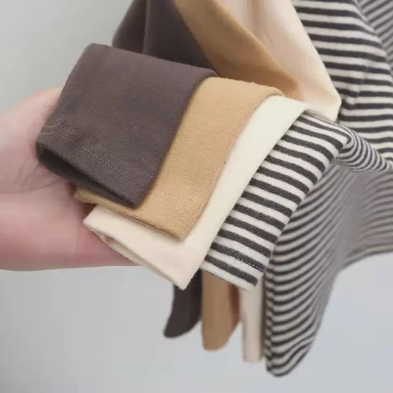 2023 Trendy Long-Sleeve T-Shirt for Kids: Boys' & Girls' Fashionable Innerwear