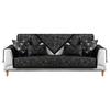 Black Sofa Cushion, Light Luxury Chenille, Universal for All Seasons, Simple All-inclusive Sofa Cover, Non-slip Cushion Cover