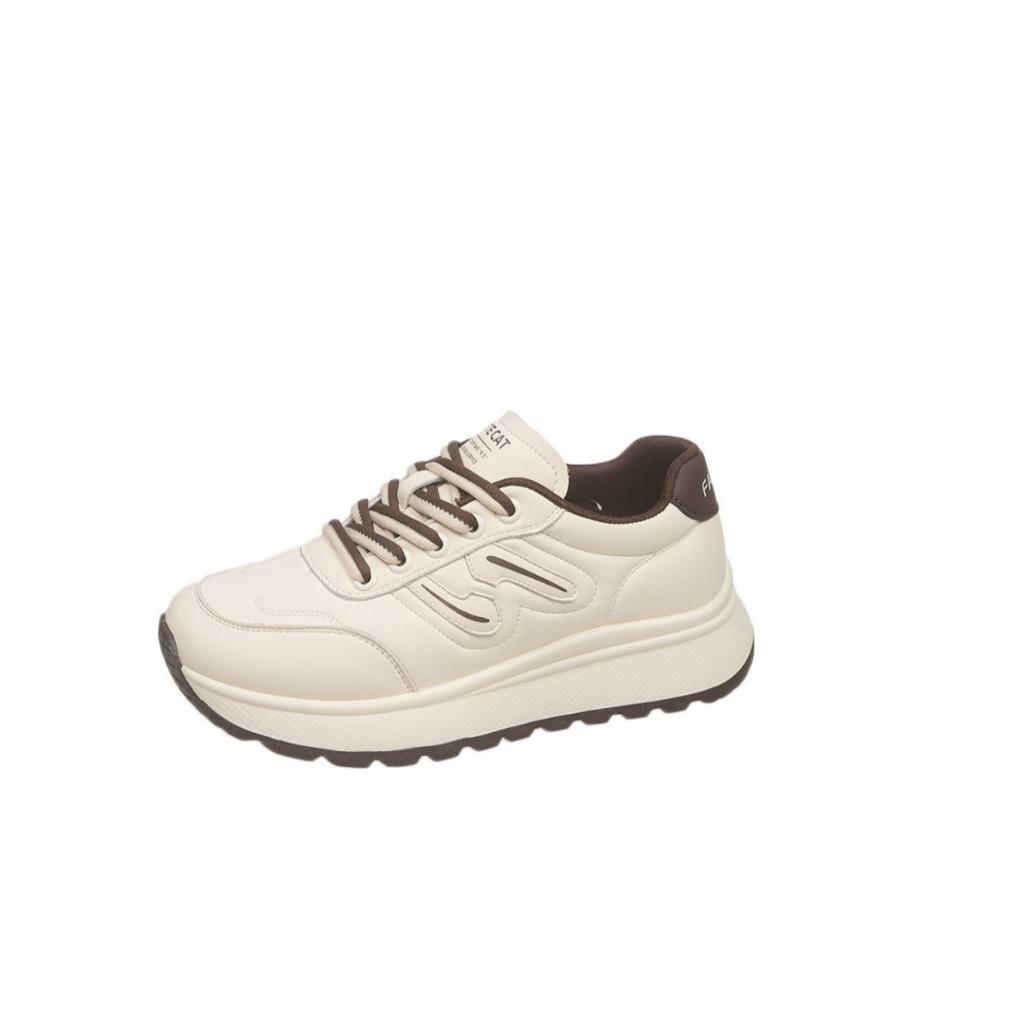 Sneakers women's 2025 new shoes thick-soled soft-soled lightweight dad shoes versatile Korean version lace-up casual running shoes