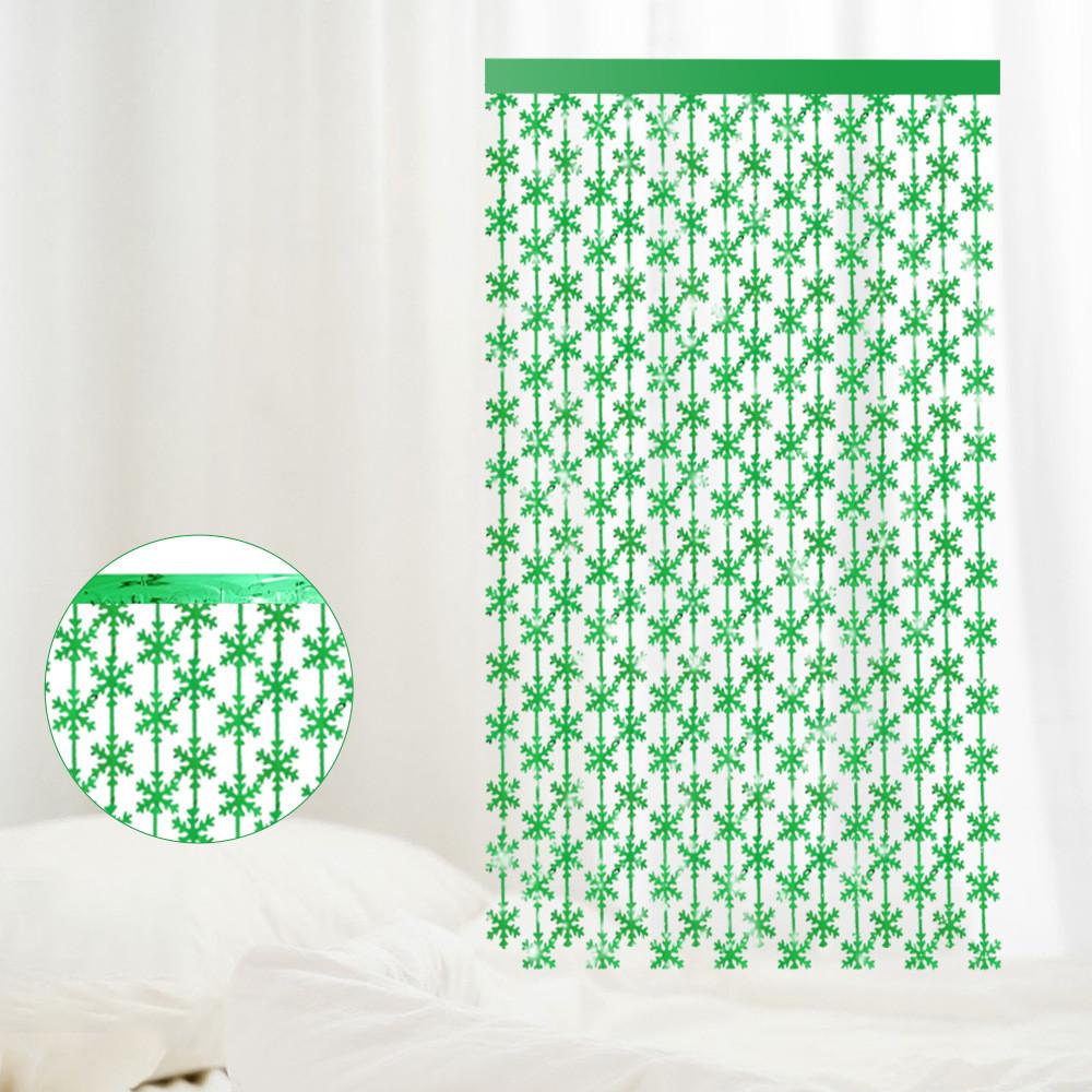 Eyecatching Meter 2 Snowflake Rain Curtain Available In Multiple Festive Colors