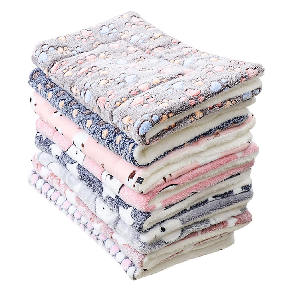 Dog Blanket Super Soft Furry Warm Fleece Flannel Star Print Pet Blankets Machine Washable for Small Medium Large Dog