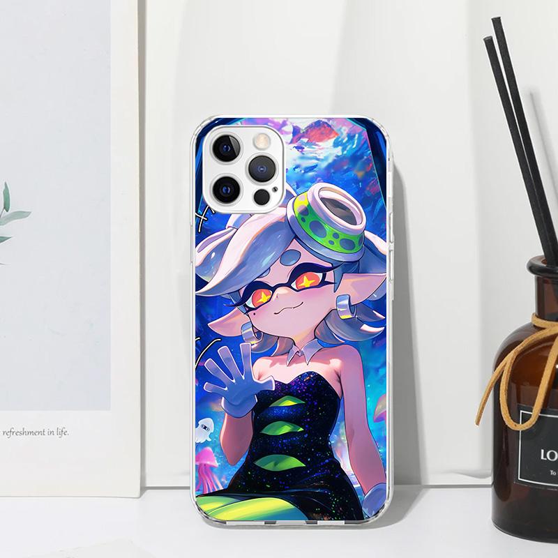 Game S-Splatoons Phone Case For Iphone 17 Air 16 15 Plus 16E 14 Pro Max 13 Mini 12 11 7 8 SE Fundas Soft Back Cover 17 Air 16 15