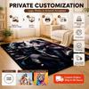 Twin Catgirls Black Lingerie Printed Rug Thick Nonslip Carpet For Gaming Room Study Living Room Home Party Decor Christmas Gift