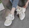 Fashion 8CM New Genuine Leather Summer Hollow Air Mesh Platform Wedge Chunky Sneakers New 2025 Autumn Spring Fashion Casual Shoes
