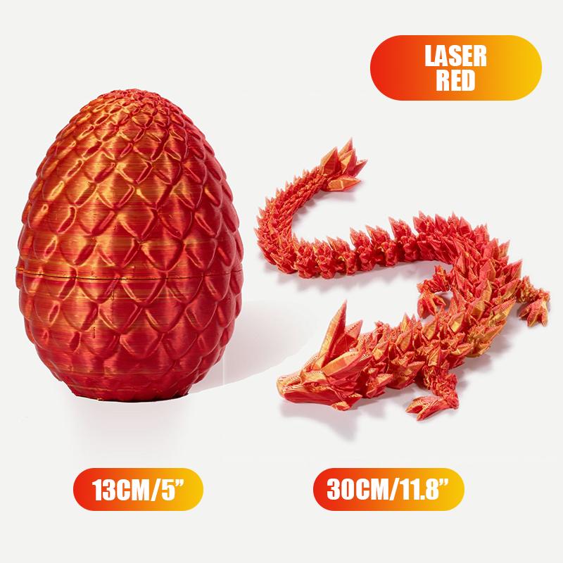 3D Imprimat Gem Dragon Articulat Rotativ 3D Dragon Jucărie Mystery Dragon Ouă Articulații Posibile Fidget Jucărie Surpriză Pentru Autism ADHD