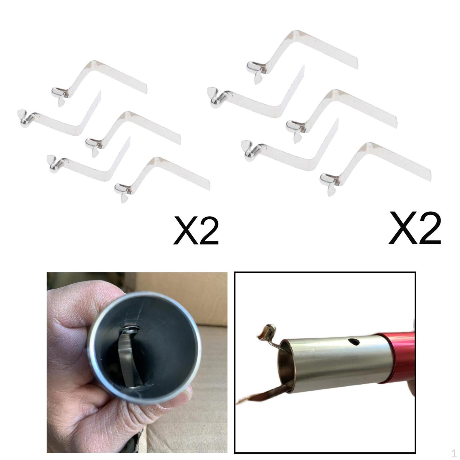 

20 шт. Пружинный зажим-кнопка для весла, трубки для палаточных стоек, штифта, из нержавеющей стали, одинарный, для навеса