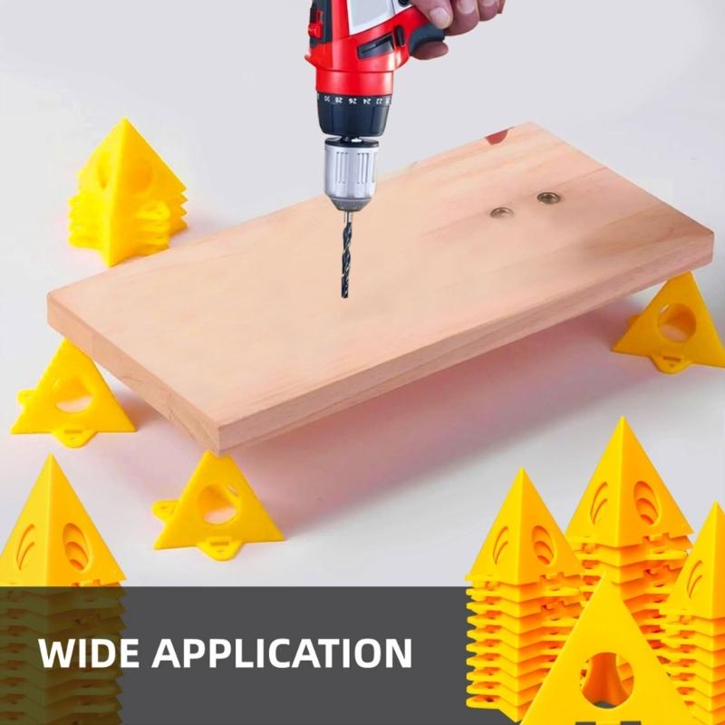 38Pcs Pyramid Painting Stands Plastic Mini Paint Stand Painting Triangle Stand Set High Strength Canvas Support