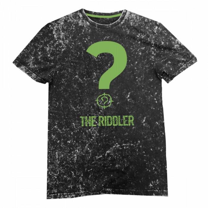 Batman Unisex Adult Riddler Paint Splatter T-Shirt