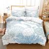 Blue Sea Turtle Print Bedding Set 3PCS Full Queen King Size Summer Travel Soft Microfiber for Kids Boys Girls Room Decor