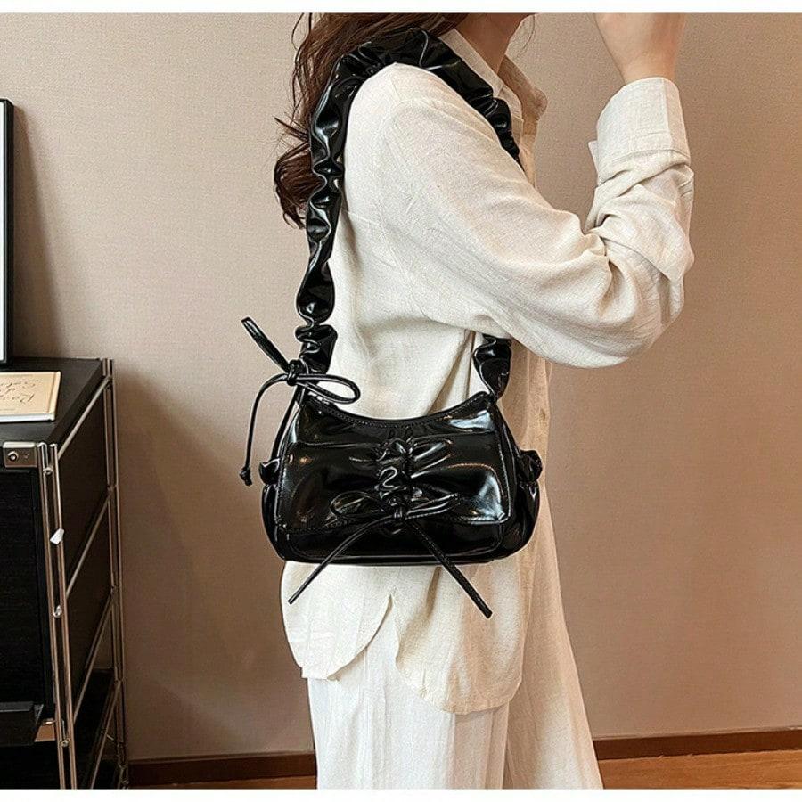 Niche Pleated Underarm Bag Women's Fashion Shoulder Bag High-end Versatile Handbag