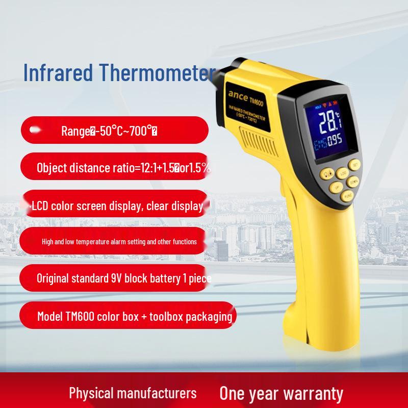 

Инфракрасный термометр TM600/750/900 для металлургии, подстанций, пищевой промышленности, трубопроводов и химической промышленности. TM600