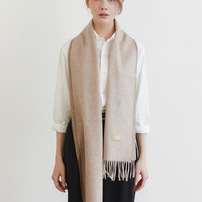 

halden two tone wool muffler (M020_pink) pink