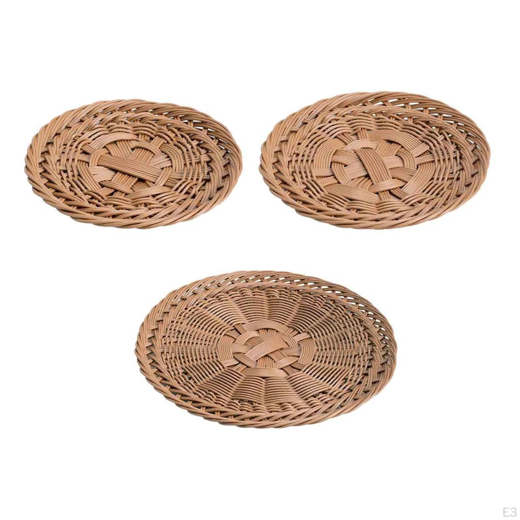 Handcrafted Wicker Bread Tray - Elegant Kitchen Storage Solution