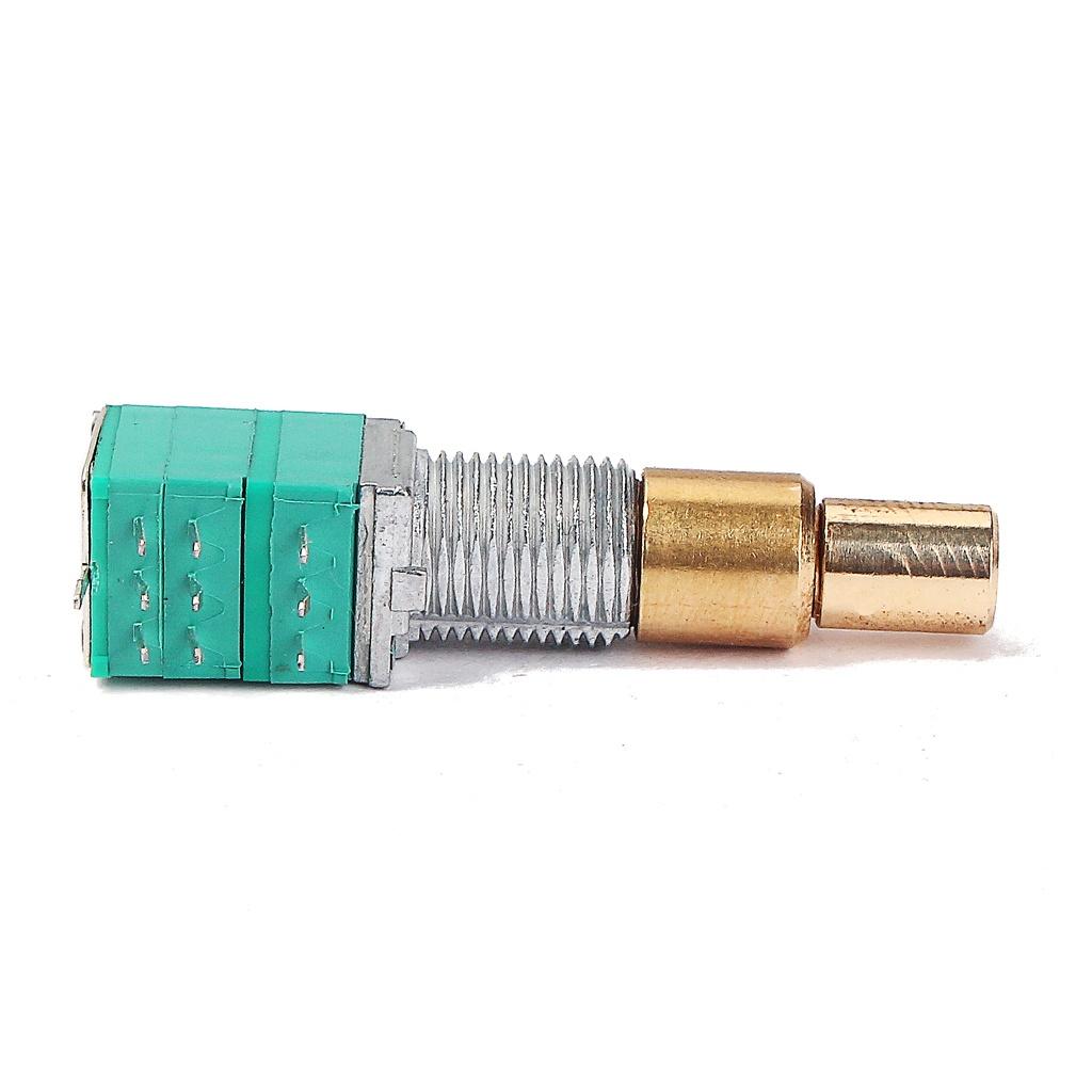 Potentiometer mit Drehschalter Rändelwelle A504 + B103 + B103 für Gitarre