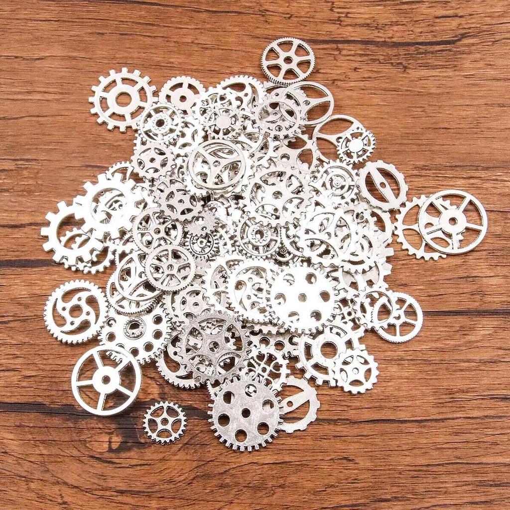 Steampunk Gears: Mixed Styles, 10 Colors, 10-25mm, DIY Jewelry Accessories
