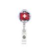 ID Card Holder Nurse Badge Reel Chest Card Easy Pull Buckle  Doctor Students