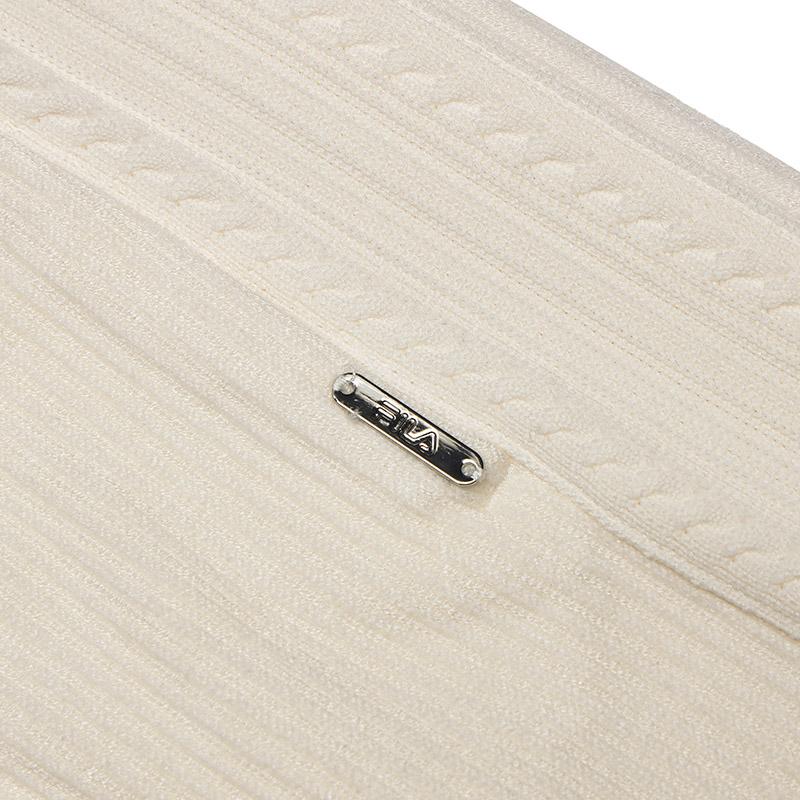 New FILA Knitted Sports Pants Women's Steam White F11W443604FIV