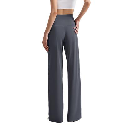 Sweatpants Yoga Pants Women's Summer Thin, Wide-leg Loose High-waisted Pilates Straight-leg Pants Drape High-end Wide-leg Pants