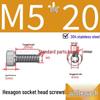 304 Stainless Steel Hex Socket Head Cap Screws, Cylindrical Head, DIN912.