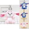 Entzückender Rosa Bär Schlüsselanhänger Plüschtier Weich und Kuschelig 13cm Stofftier