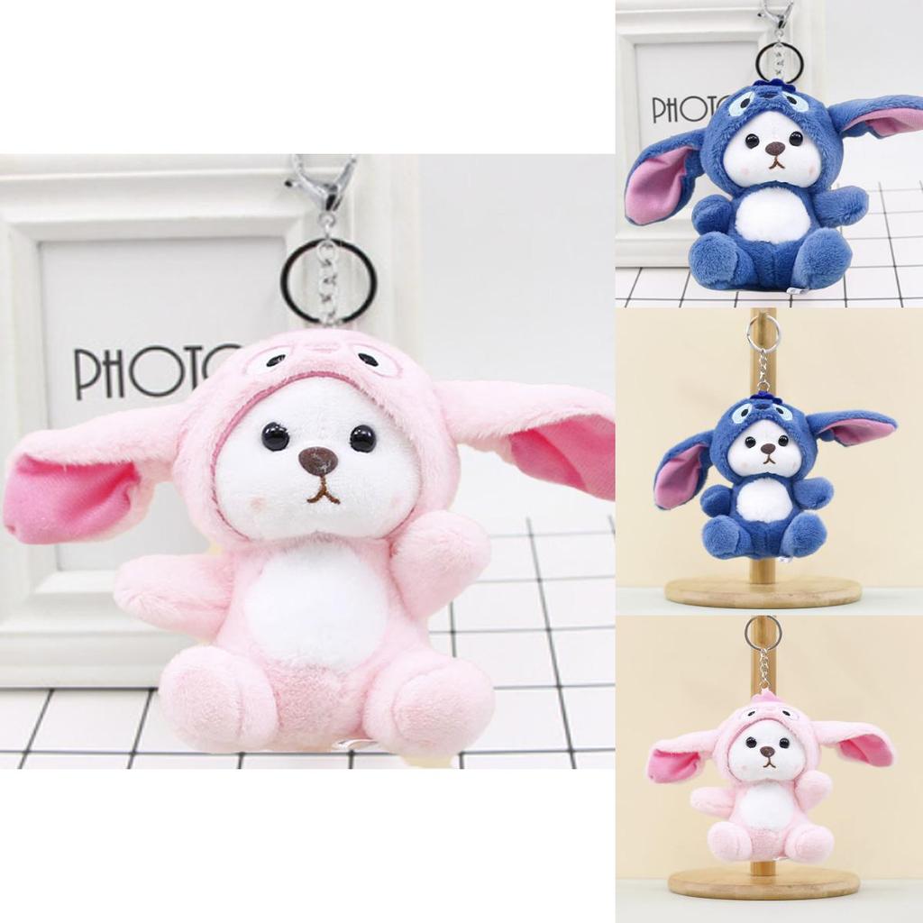 Entzückender Rosa Bär Schlüsselanhänger Plüschtier Weich und Kuschelig 13cm Stofftier