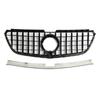 Gloss Black Front Bumper Grill Grille Fit Mercedes Vito W447 2015-19 GT Stlye