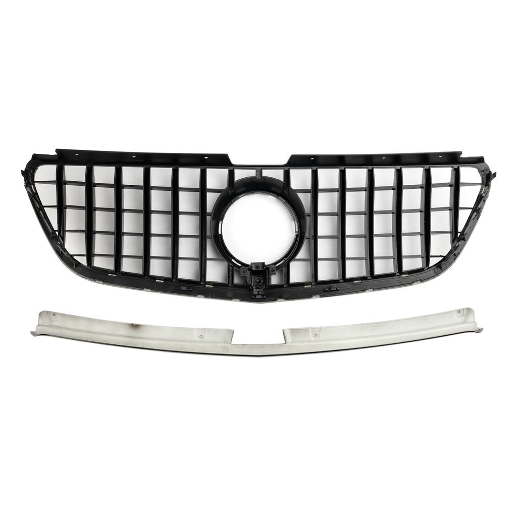 Gloss Black Front Bumper Grill Grille Fit Mercedes Vito W447 2015-19 GT Stlye