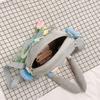 Super Happy Big Mouth Bag Two-dimensional Soft Girl Crossbody Pain Bag Cute Student Cartoon Perspective Bag Creative Jelly Bag