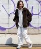 WEGO Faux Fur Brown Blouson, Medium,