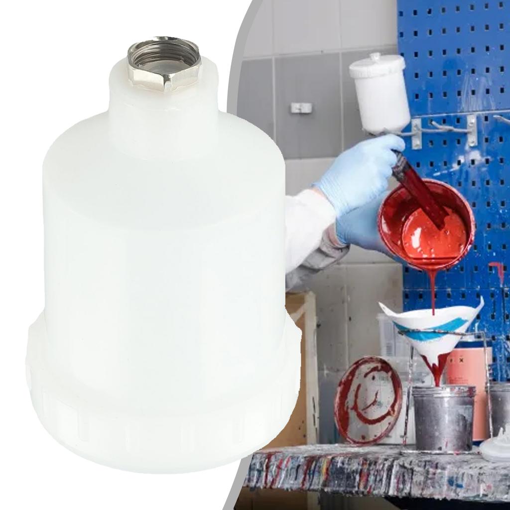 125ml Plastic Spary Paint Pot 92 X 63mm White Tool Accesseries For H2000 HVLP Manual Mini Spray Paint Pneumatic Tool