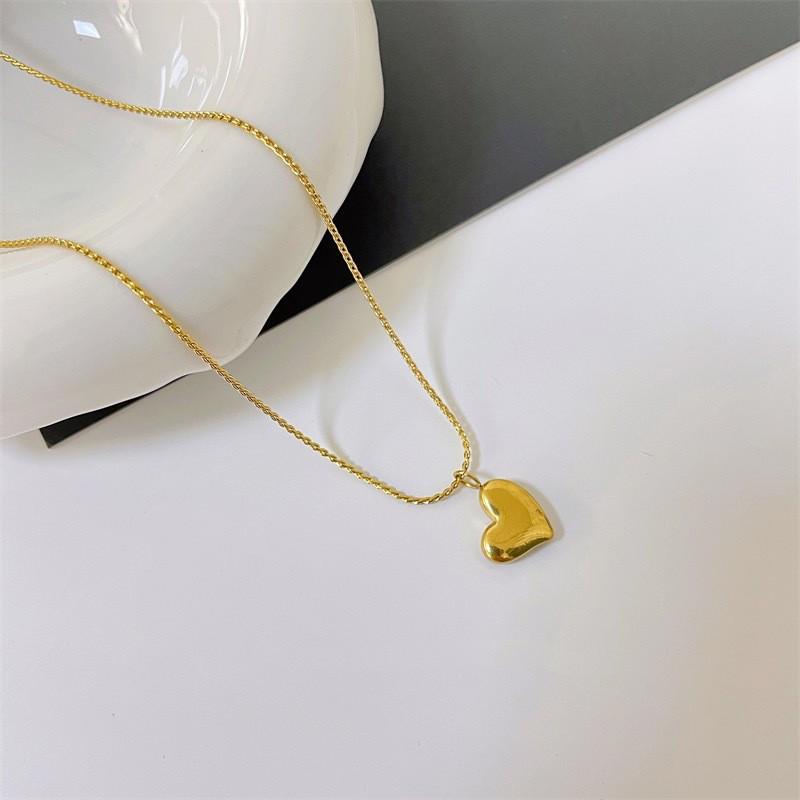 Exquisite Micro-Inlaid Full Diamond Real Gold Titanium Steel Necklace - Women's Luxury Clavicle Chain