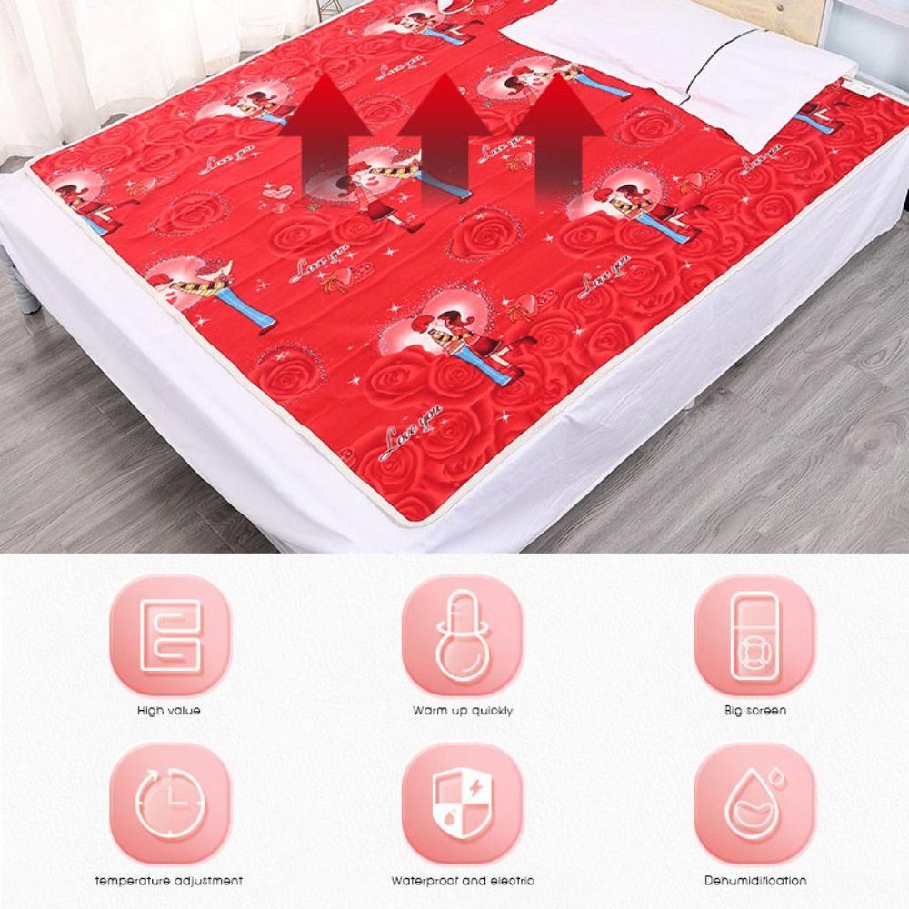 Safe for Single/Double Thermostat Bed Appliance Heated Blanket Winter Supplies Electric Blanket