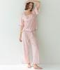 Peach John Soft Floral Short Stylish Summer Flared Cut and One Size Loungewear, Print, Sleeves, Cute, Pajamas, Sewn, Pink,