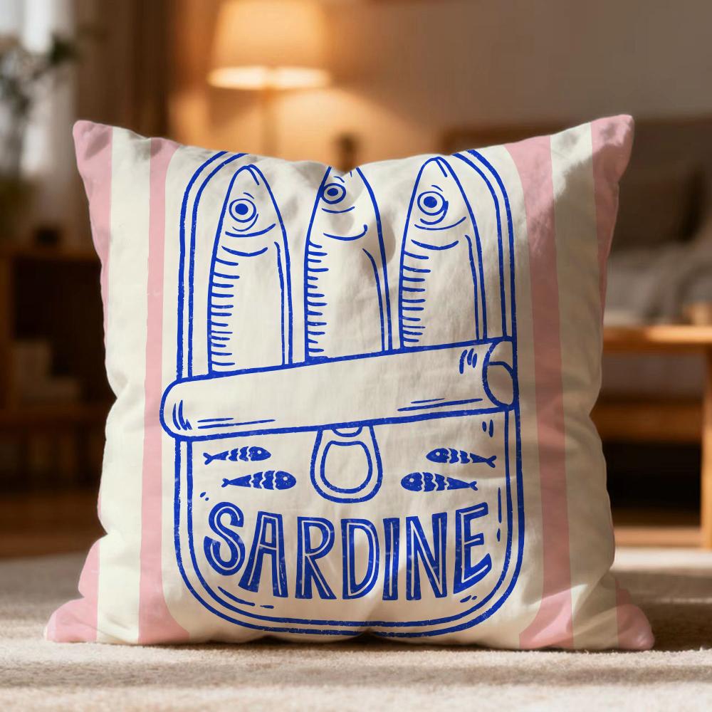 

Popular S-Ssardineer Cushion Cover Soft Washable Pillow Case Multi-Scene for Couch Bed Travel Office Use 40cmx40cm